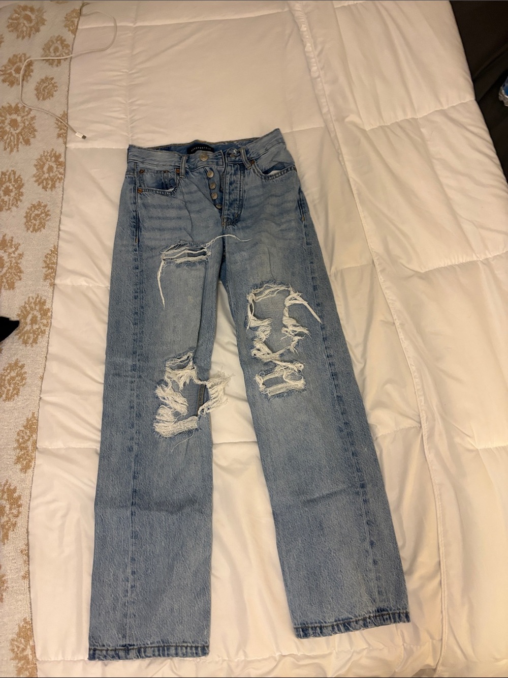Aeropostale Light Blue Baggy Denim Jeans
